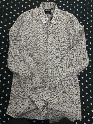 Camicia Antony Morato M - bianca e blu