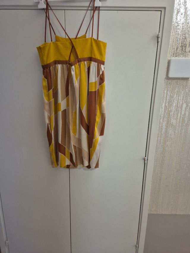 Vestito Missoni seta marrone giallo