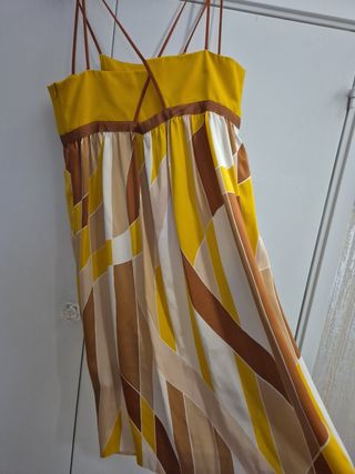 Vestito Missoni seta marrone giallo