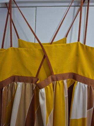 Vestito Missoni seta marrone giallo