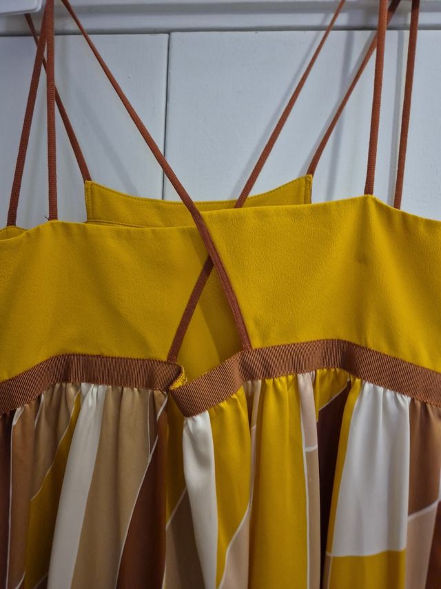 Vestito Missoni seta marrone giallo