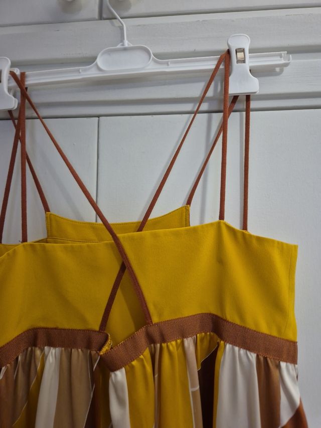 Vestito Missoni seta marrone giallo