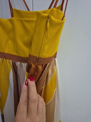 Vestito Missoni seta marrone giallo