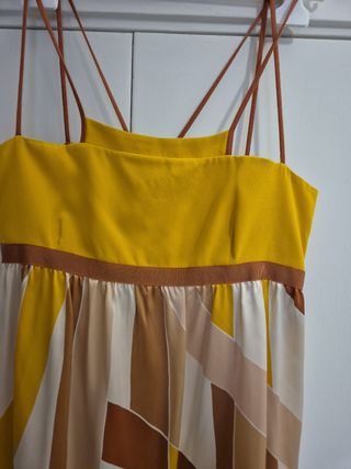 Vestito Missoni seta marrone giallo