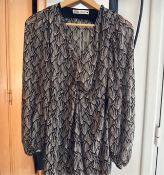 Vestido Zara estampado - talla XS nuevo