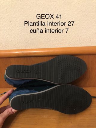 GEOX - Zapatillas cuña azul-verde 41