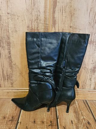 Botas negras mujer tacón