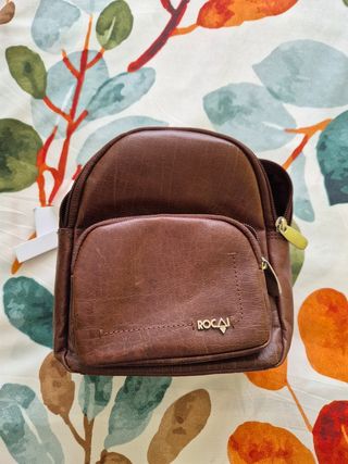 Mini mochila ROCAI marrón