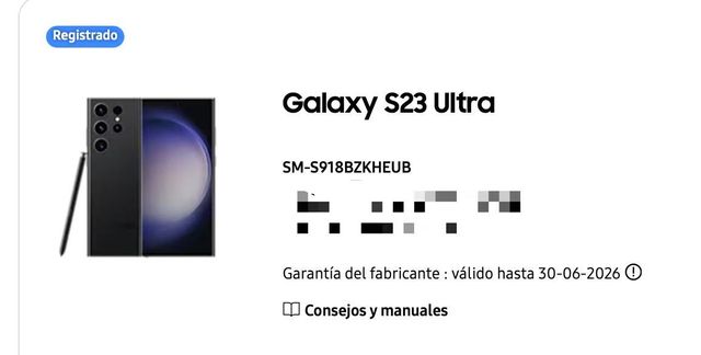 Samsung Galaxy S23 Ultra 12+512 Color Negro.