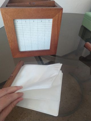 Organizador CD y DVD madera marrón (60).