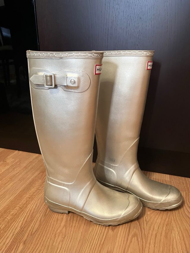 Botas Hunter doradas 38