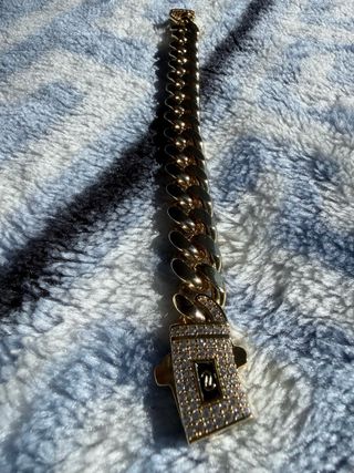 Pulsera oro 18k -Cadena gruesa