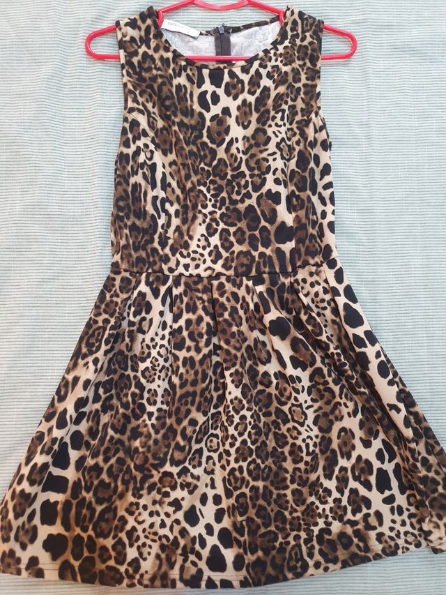 Vestido leopardo talla L - NUEVO