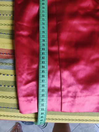Vestito rosso in satin