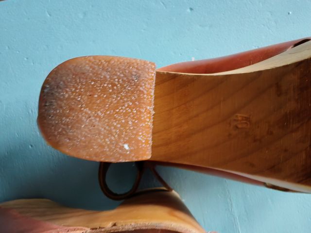 Sandalias tacón mujer marrón