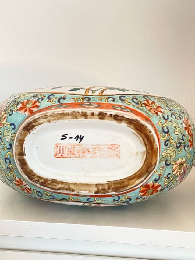 Pareja Jarrones porcelana dragón a, Chino