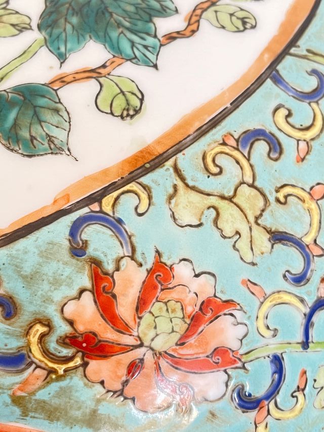 Pareja Jarrones porcelana dragón a, Chino