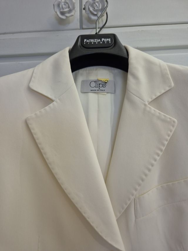 Giacca Clips: giacca bianca  corta bellissima