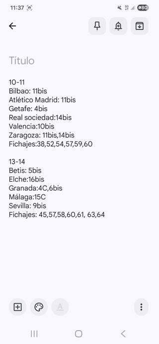 Faltas Cromos liga este