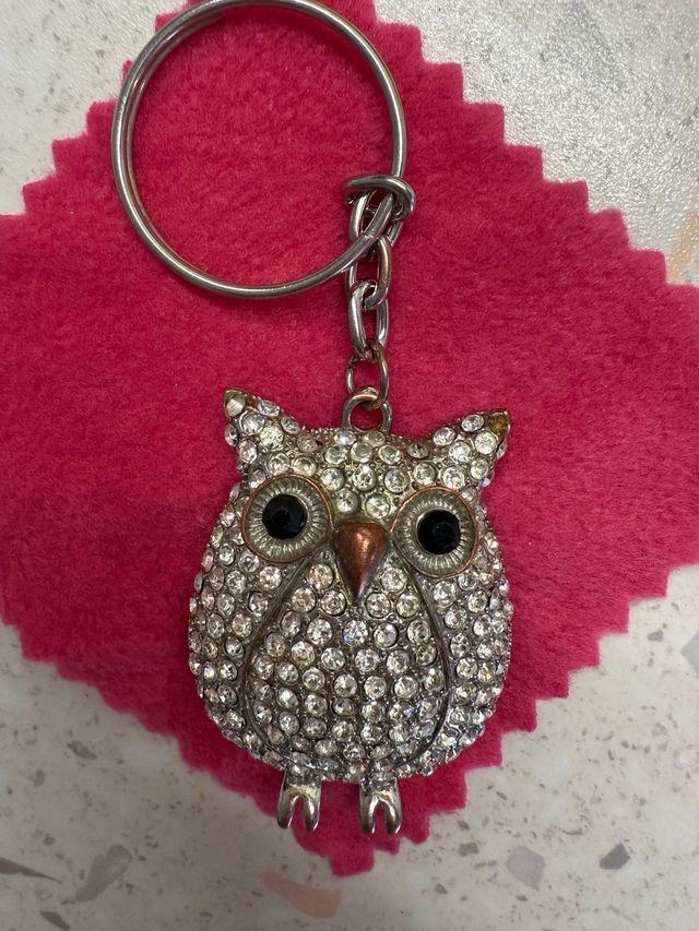 Portachiavi Civetta Strass