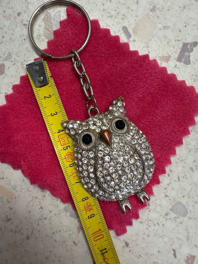 Portachiavi Civetta Strass