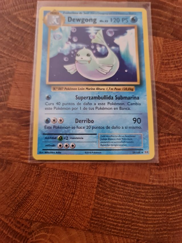 Dewgong - Carta Pokémon evoluciones