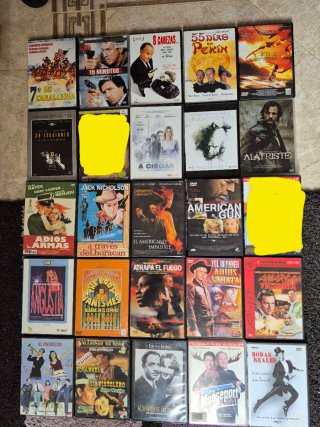Lote 13, elegir películas dvd, 8 x 12 euros