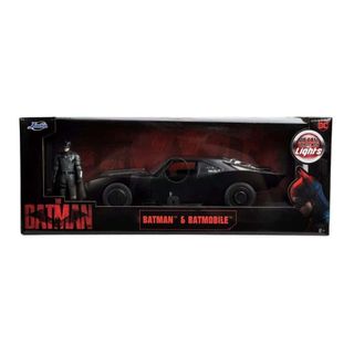 The Batman Batmobile con figura y luces Jada 1/18