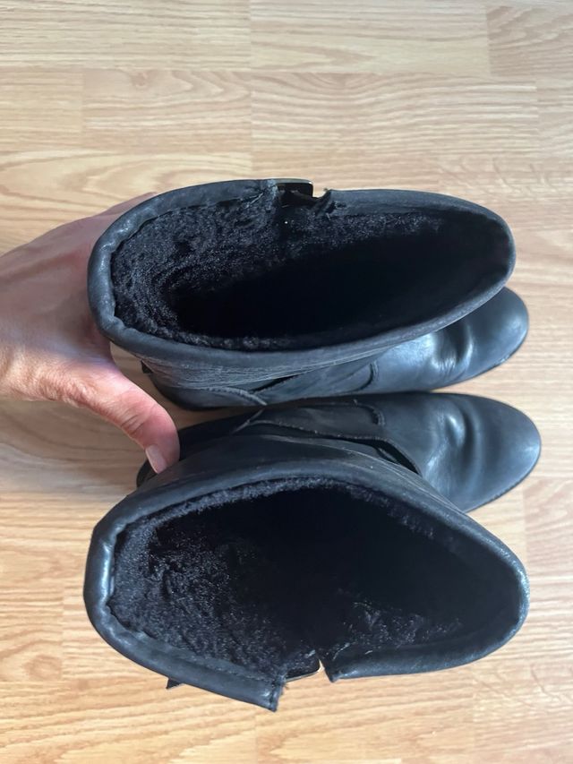 Botas negras mujer - Tacon bajo - Talla 39