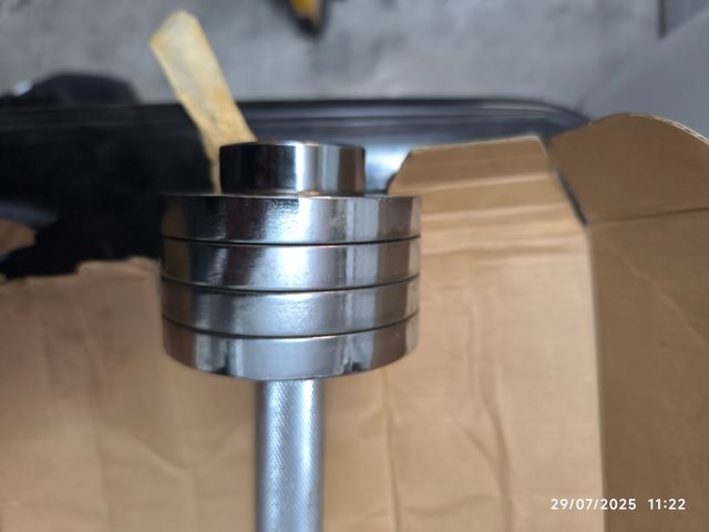 Manubrio cromato regolabile 5kg