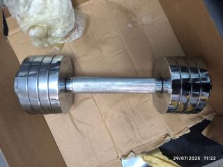 Manubrio cromato regolabile 5kg