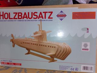 Barco Submarino de Madera
