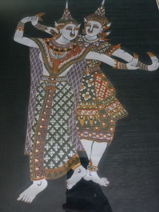 Dipinto thailandese danzatori