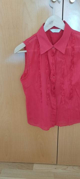 Blusa roja Globe - Talla M