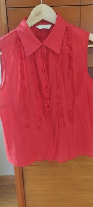 Blusa roja Globe - Talla M