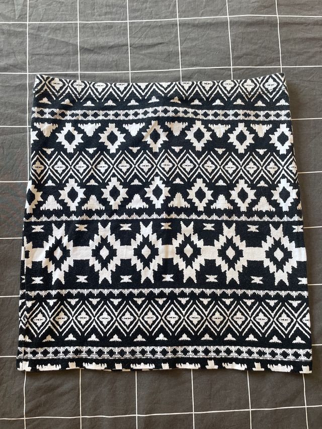 Gonna minigonna H&M - S - nera e bianca