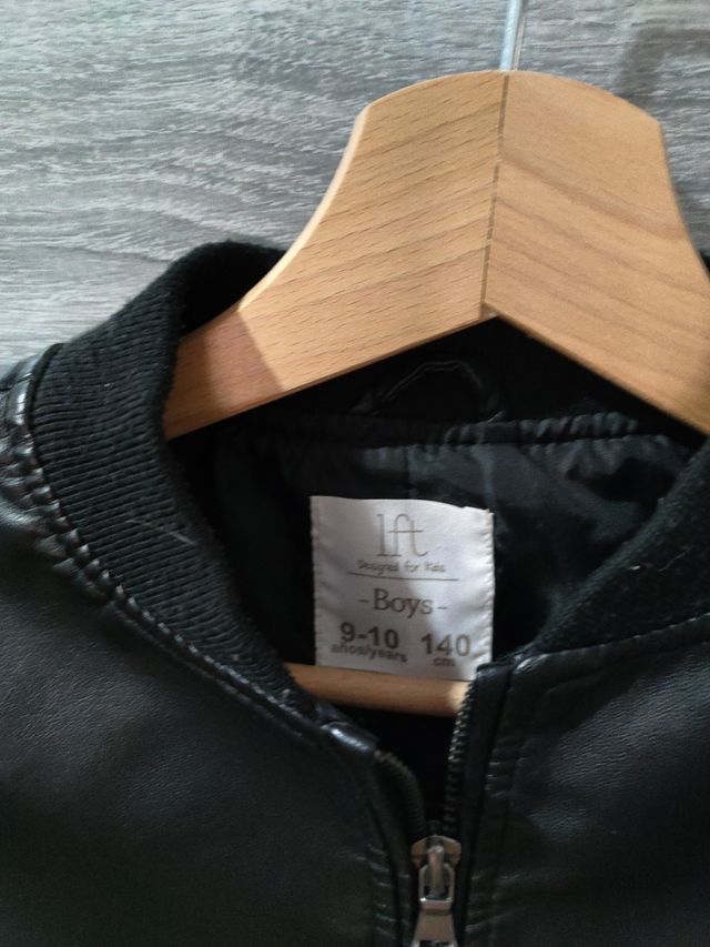 Chaqueta negra niño/niña 9-10 años 140 cm