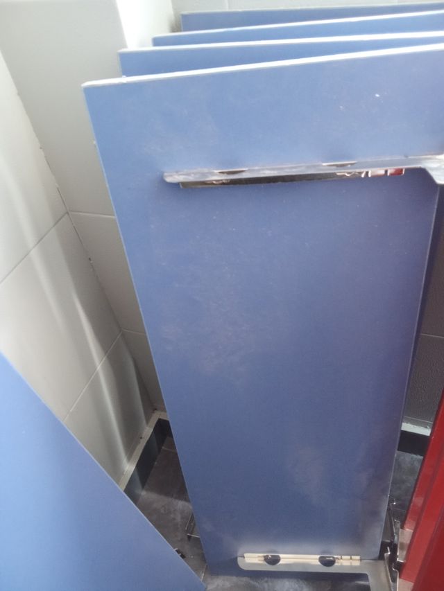 Paneles pared tienda - azul plata