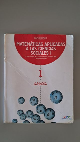 Matemáticas aplicadas a las Ciencias Sociales I.