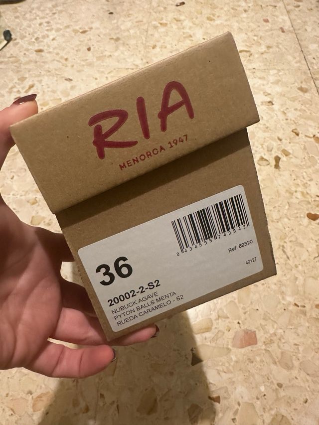 Avarca Ria Menorca - Azul y Blanco - Talla 36