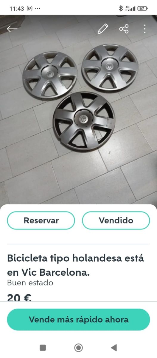 Tapacubos Renault 16" (3 uds)