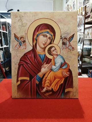 Icona Madonna col Bambino 30x40cm