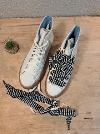 Zapatillas Converse plataforma beige mujer 38