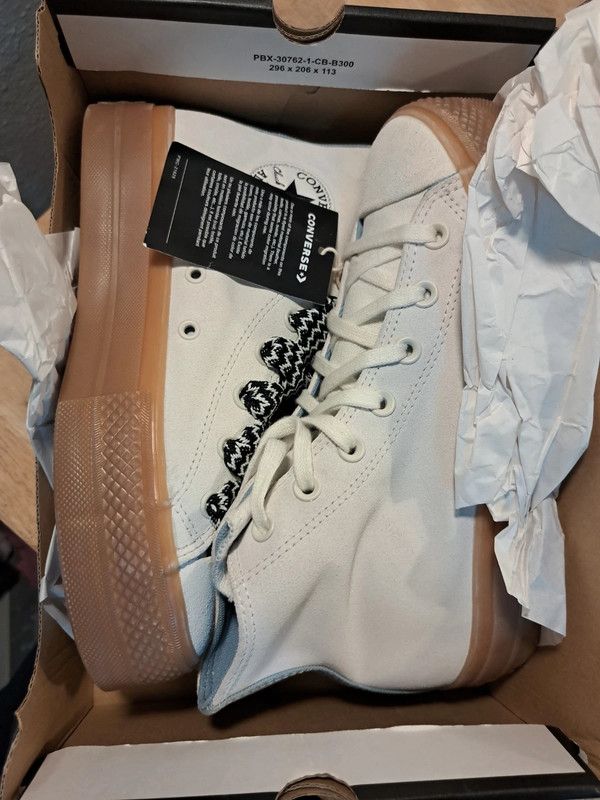 Zapatillas Converse plataforma beige mujer 38