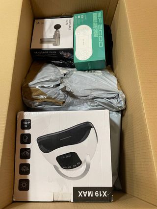 Lote Amazon: pistola masaje, consola y lámpara UV
