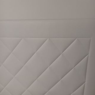 Cabecero cama 135cm blanco piel sintética.