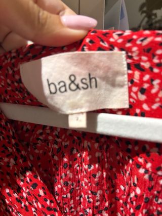 Vestido Bash rojo estampado
