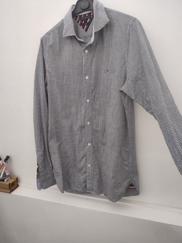 Camicia Tommy Hilfiger, bianca e nera