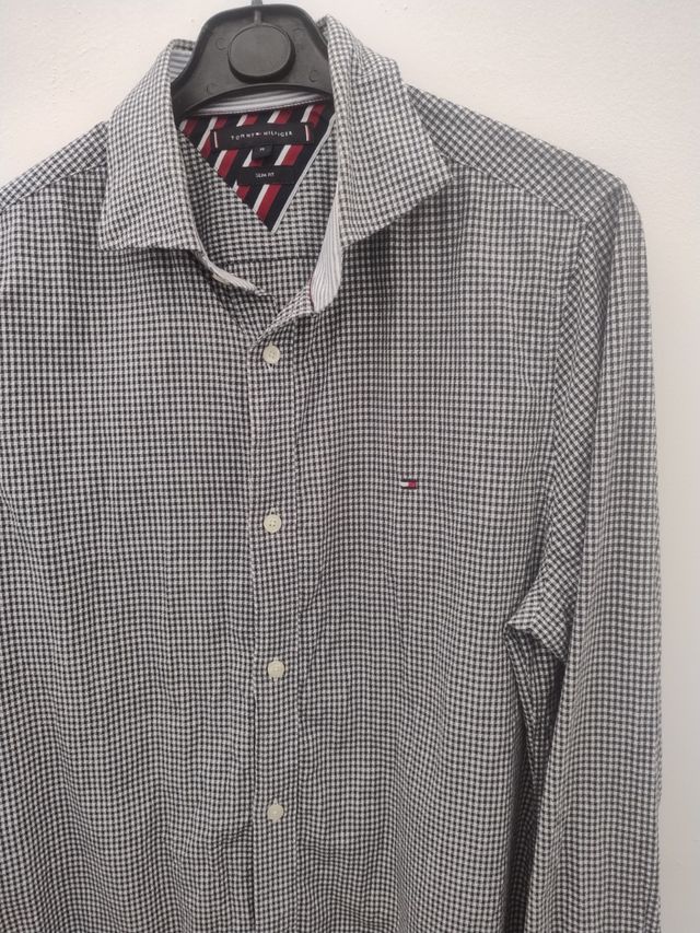 Camicia Tommy Hilfiger, bianca e nera