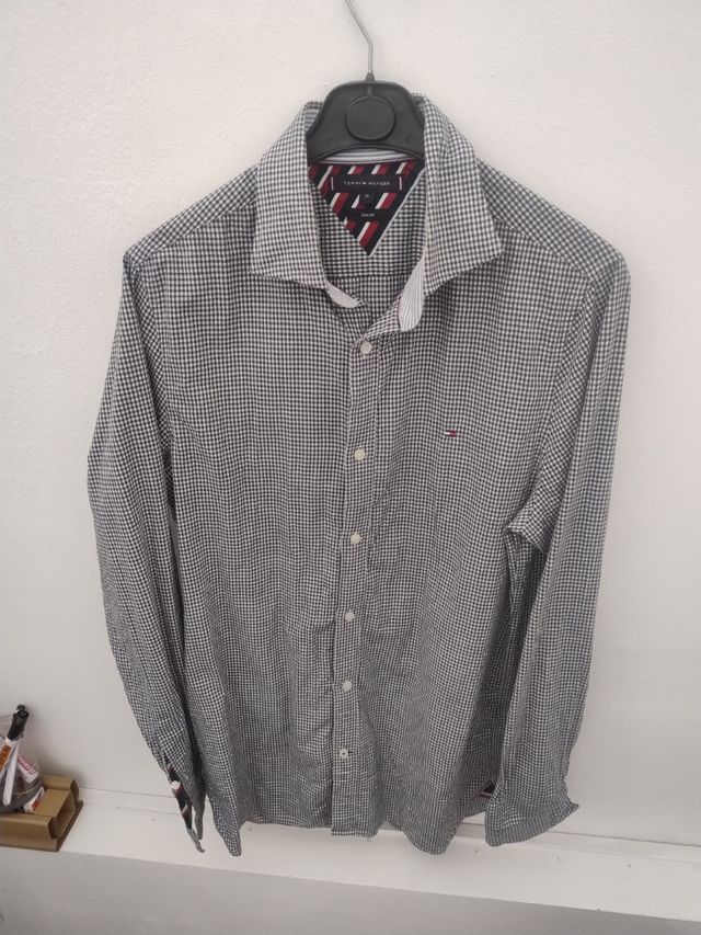 Camicia Tommy Hilfiger, bianca e nera